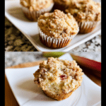 Nostalgic High-Protein Rhubarb Muffins with Easy Keto Streusel