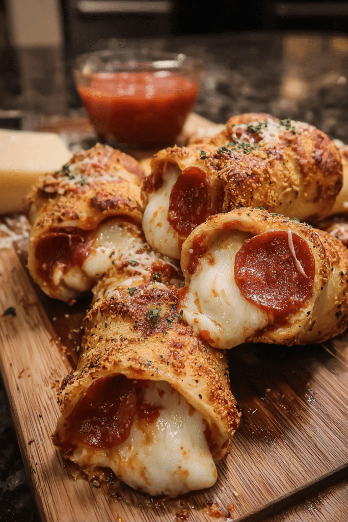 High Protein Mozzarella Pepperoni Rolls: No Pork Comfort Food Done Right