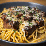 This Garlic Parmesan Steak Pasta is the Best Keto Meal You'll Ever Make!
