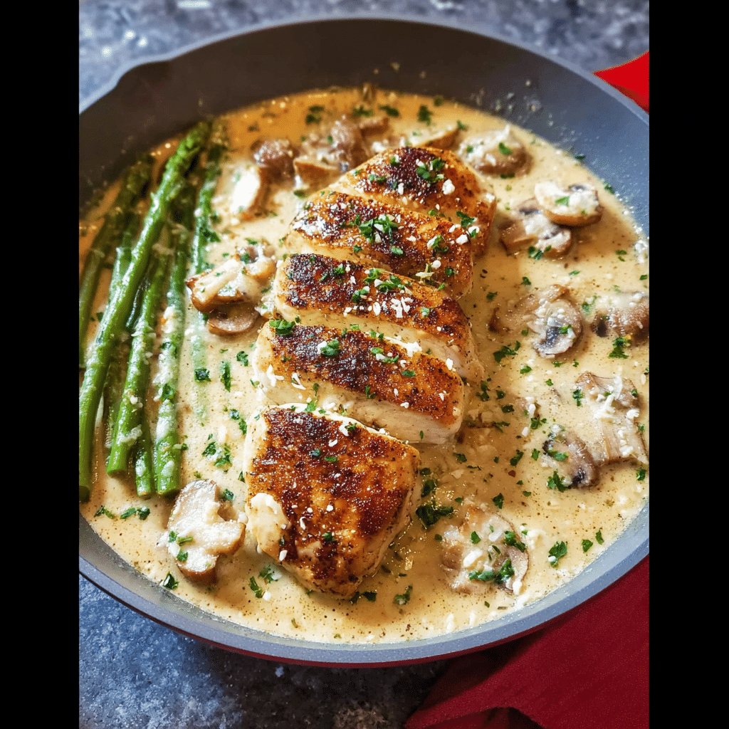 Cheap and Easy Dinner Recipe: Creamy Garlic Parmesan Chicken (High Protein & Keto!)