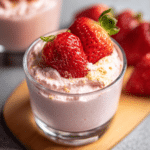 3-Ingredient Strawberry Protein Mousse (Easy Keto Dessert!)