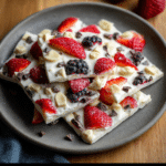 Easy High Protein Berry Greek Yogurt Bark