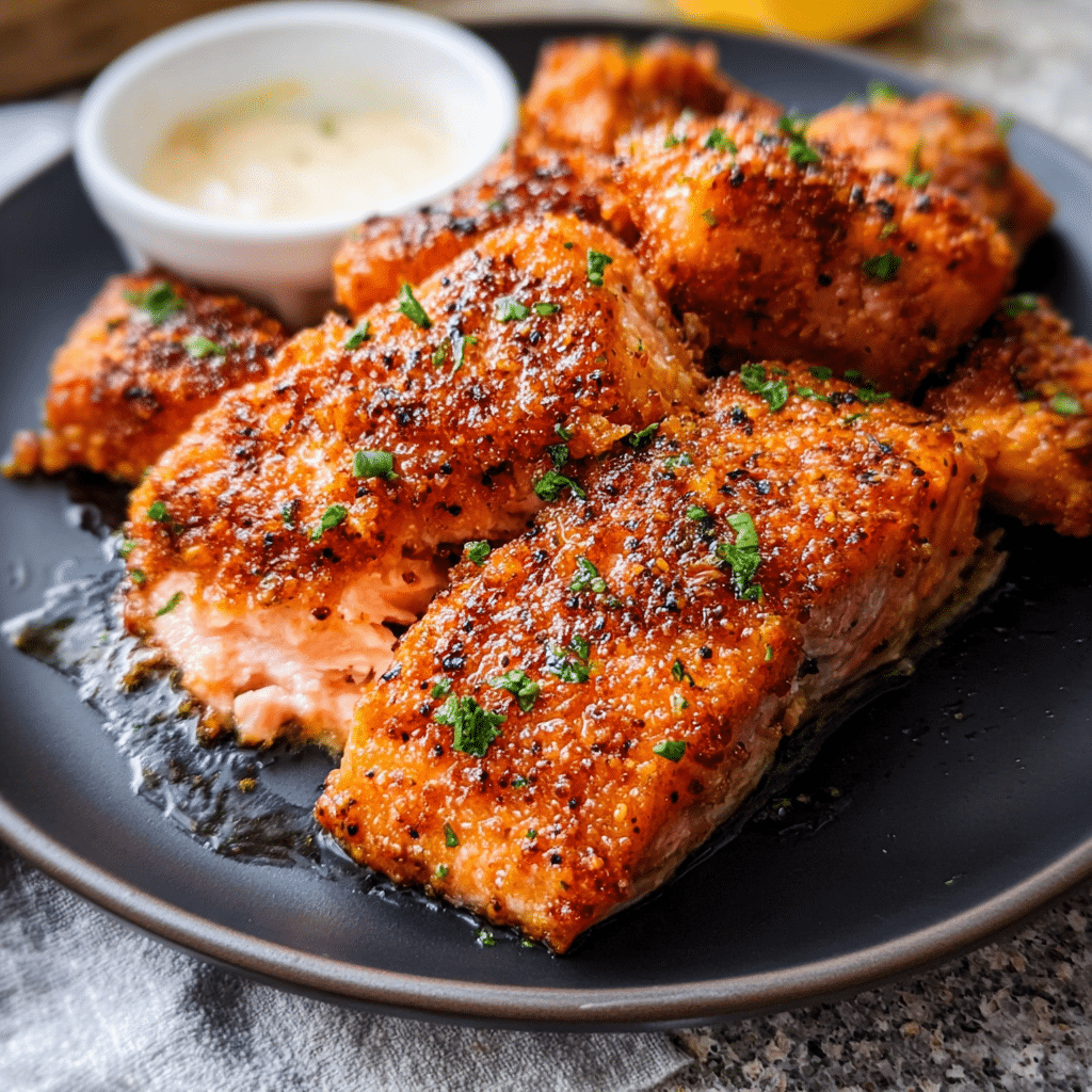 The Best High Protein Air Fryer Salmon | Easy Keto Meal Prep