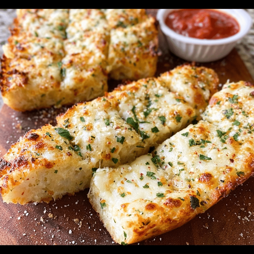 Crazy Good Low Carb Cheesy Garlic Bread