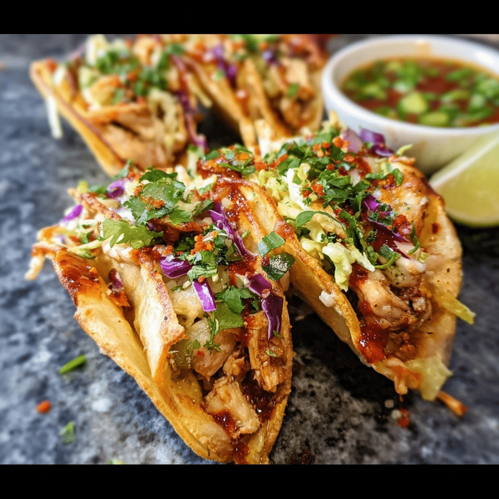 Copycat Applebee's Chicken Wonton Tacos (High Protein & Keto-Friendly!)