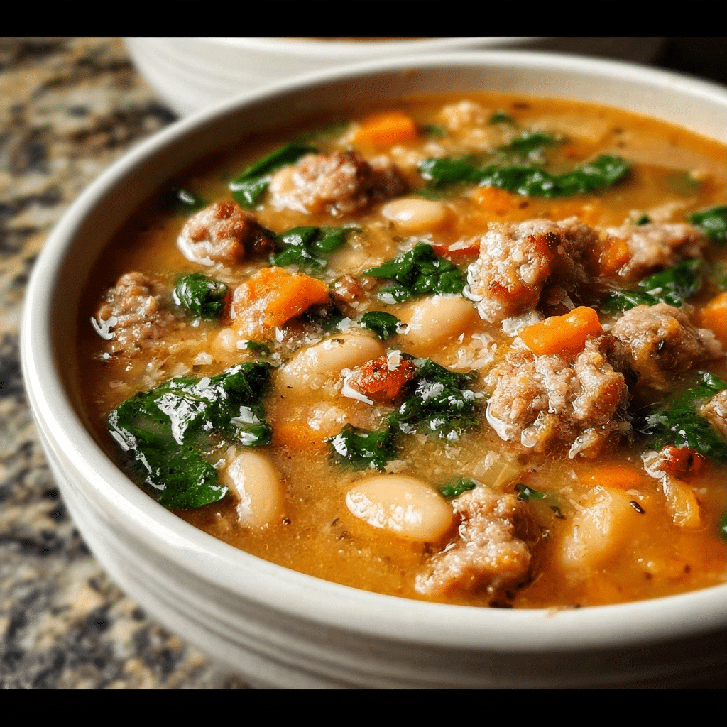 Easy One-Pot Italian Sausage White Bean Soup – Quick Low Carb Dinner