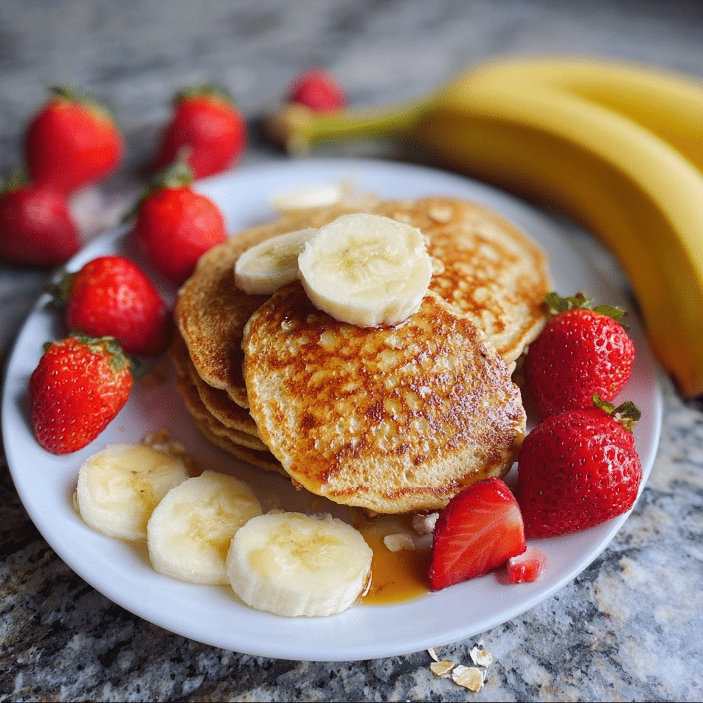 Banana and Morango Fit Pancake (Keto & High Protein!)