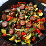 20-Minute Keto Sausage and Veggies Skillet (Easy Dinner!)