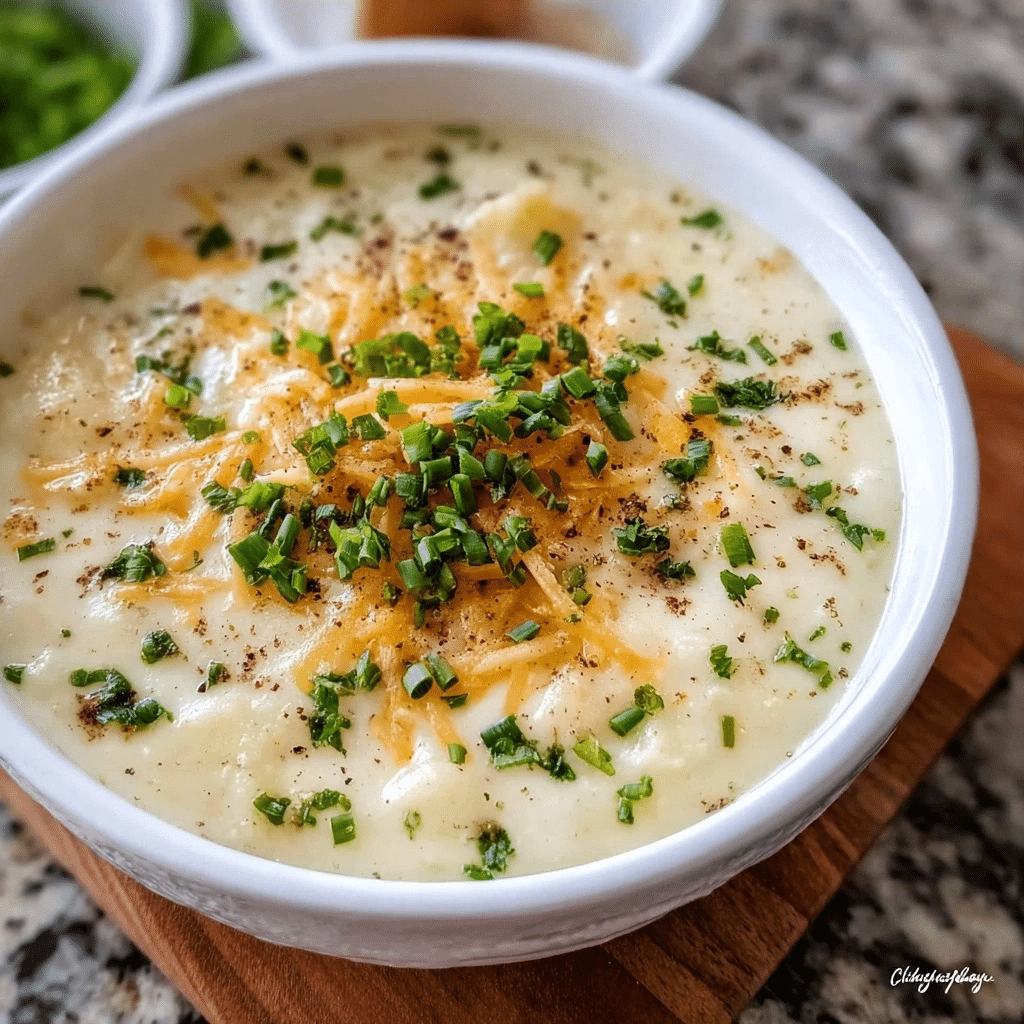 The Ultimate Creamy Crockpot Keto "Potato" Soup Recipe