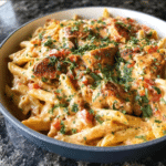 The Ultimate Keto Southwest Chicken Pasta with Spicy Alfredo Sauce