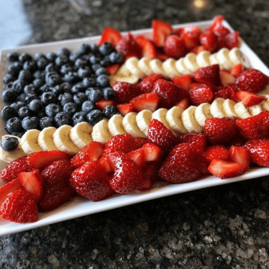 How to Make an American Flag Fruit Platter for July 4th