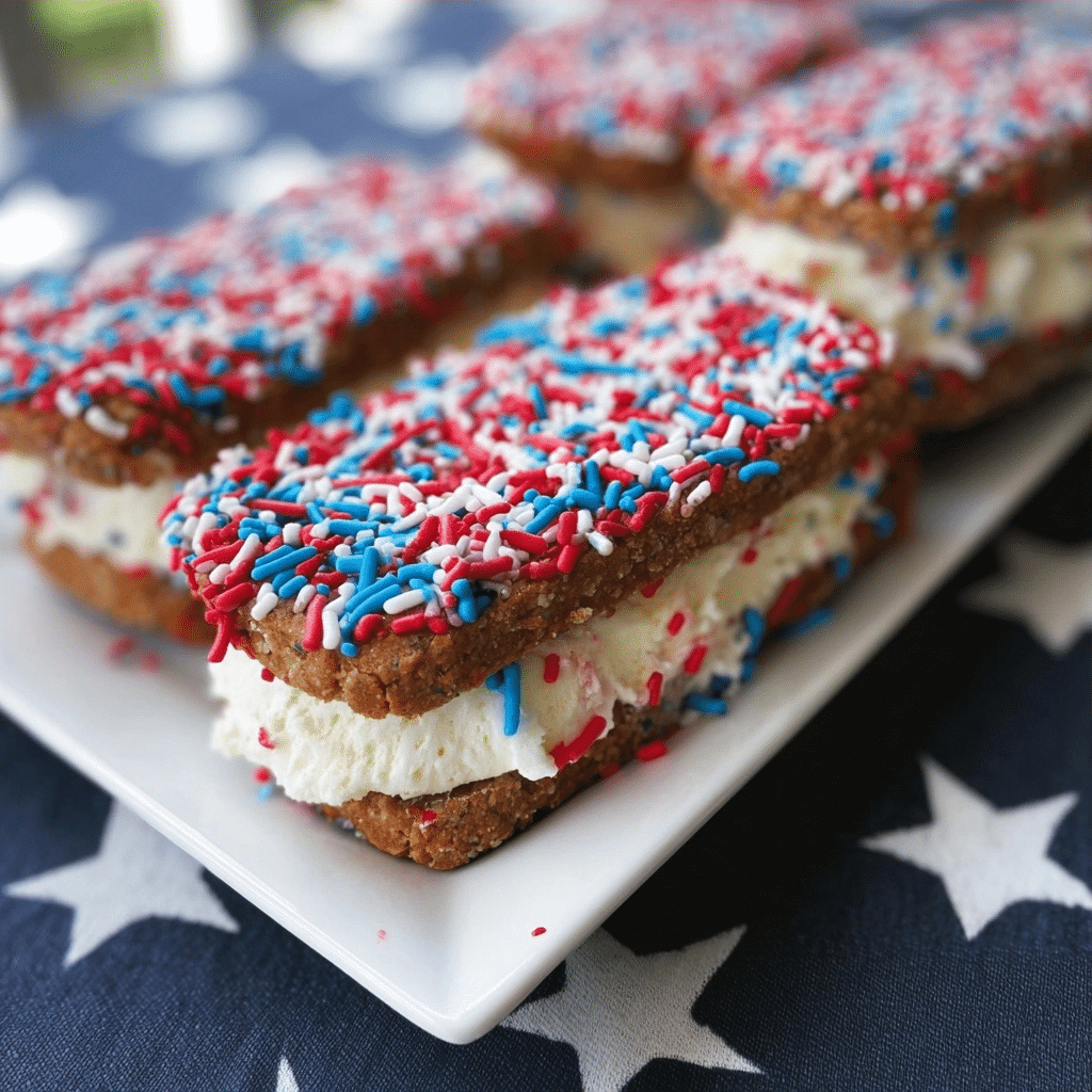 Summer Ice Cream Party on the Porch with Patriotic Treats