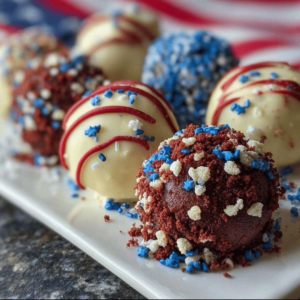 Patriotic Oreo Balls Recipe for the Holidays