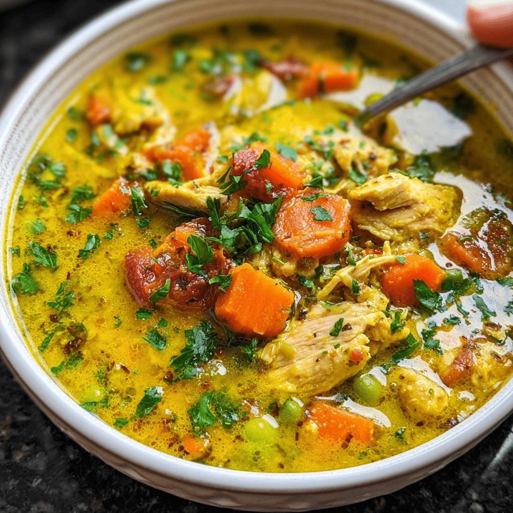 Anti Inflammatory Turmeric Chicken Soup Recipe