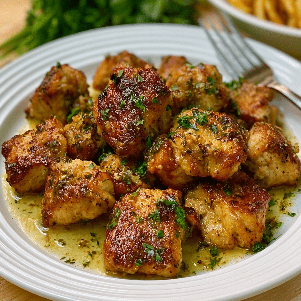 High-Protein Garlic Butter Chicken Bites Recipe