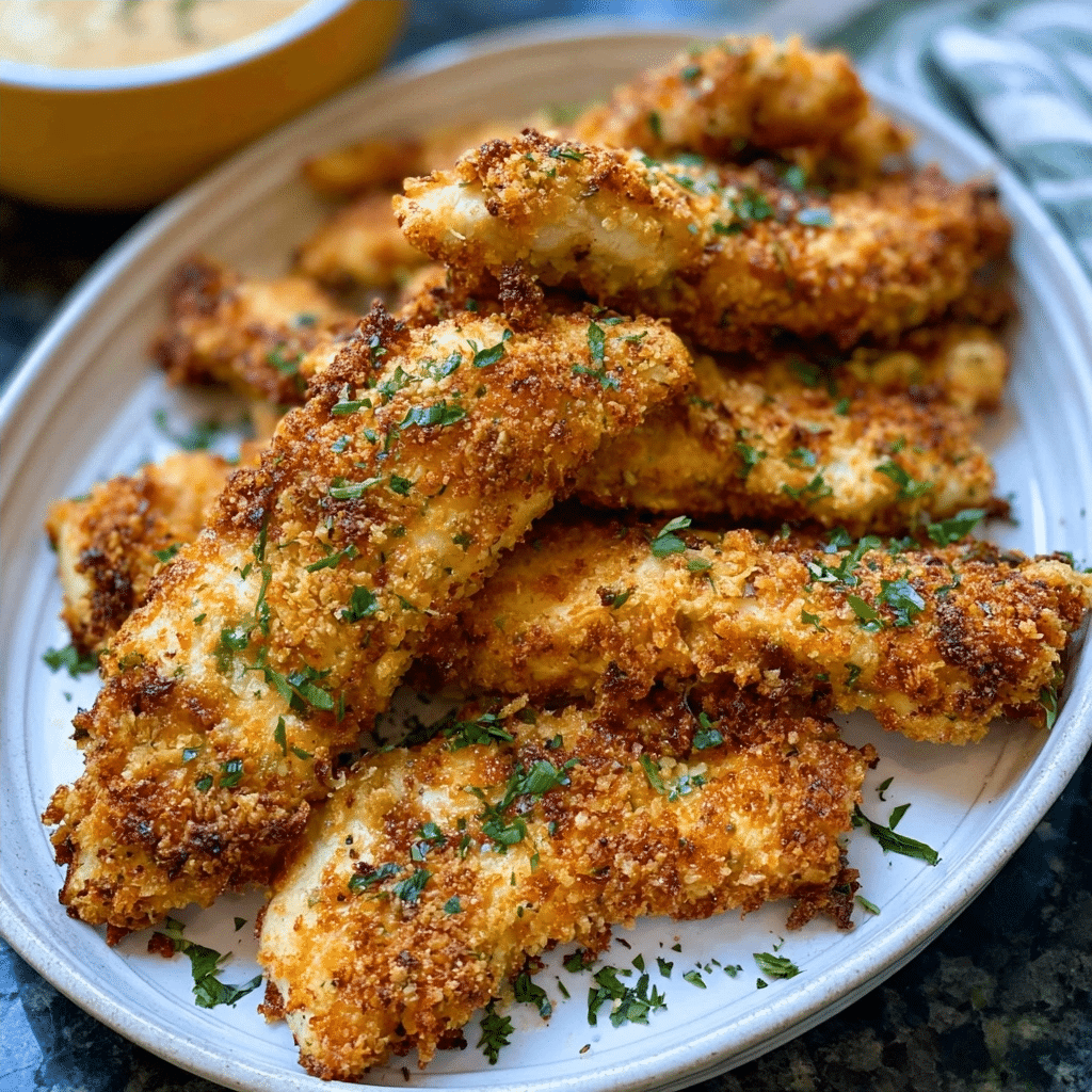 Crispy Parmesan Air Fryer Chicken Tenders Recipe