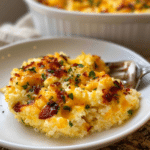 Baked Cheesy Cauliflower Rice Recipe