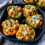 Keto Buffalo Chicken Stuffed Peppers Recipe