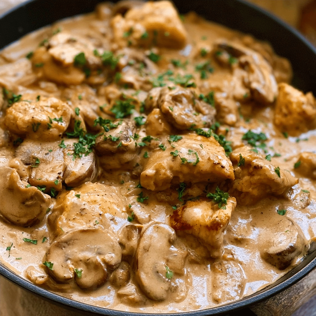 Quick & Easy Chicken Stroganoff Recipe | Weeknight Dinner