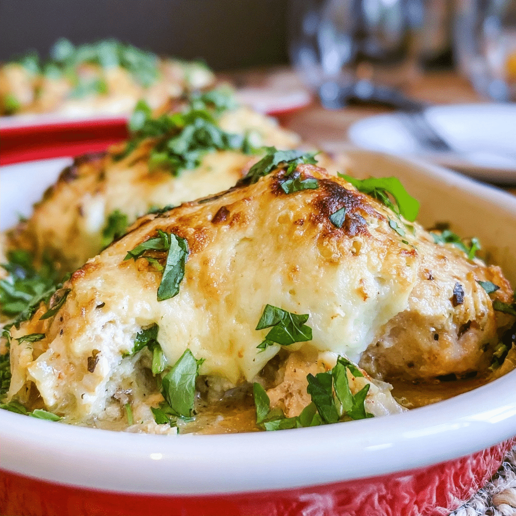 Healthy Garlic Parmesan Chicken Bake | Low Carb Baked Breast