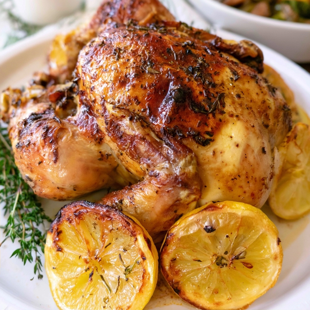 Perfect Lemon Herb Roasted Chicken | Easy Whole Chicken Recipe